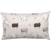 Copri cuscino Clayre & Eef NSF36 Beige Brown 30x50 cm Disegno di pecore in stile country