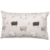 Copri cuscino Clayre & Eef NSF36 Beige Brown 30x50 cm Disegno di pecore in stile country