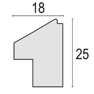 Cornice per quadri ZEP Levanto polistirolo struttura a nido dape vetro trasparente verde marrone grigio