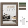 Cornice per quadri ZEP Levanto polistirolo struttura a nido dape vetro trasparente verde marrone grigio