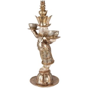 Coniglio decorativo Clayre & Eef oro 35x22x58 cm in...