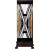 LumiLamp 5LL-6359 Lampada da tavolo Tiffany Marrone Beige 17x17x44 cm E27 40W
