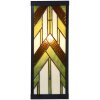 LumiLamp 5LL-6361 Lampada da parete Tiffany Beige Verde 14x16x40 cm E27 Vetro Metallo