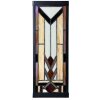 LumiLamp Tiffany Lampada da parete Beige Brown 14x16x40 cm E27 Vetro Metallo