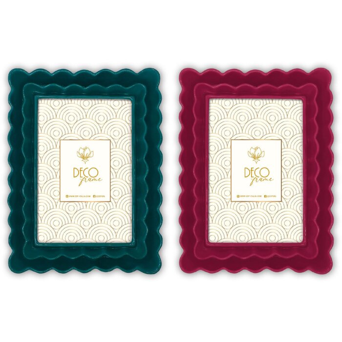 Cornice ZEP Deco Rosso/Verde Design Barocco 10x15 cm 13x18 cm 15x20 cm