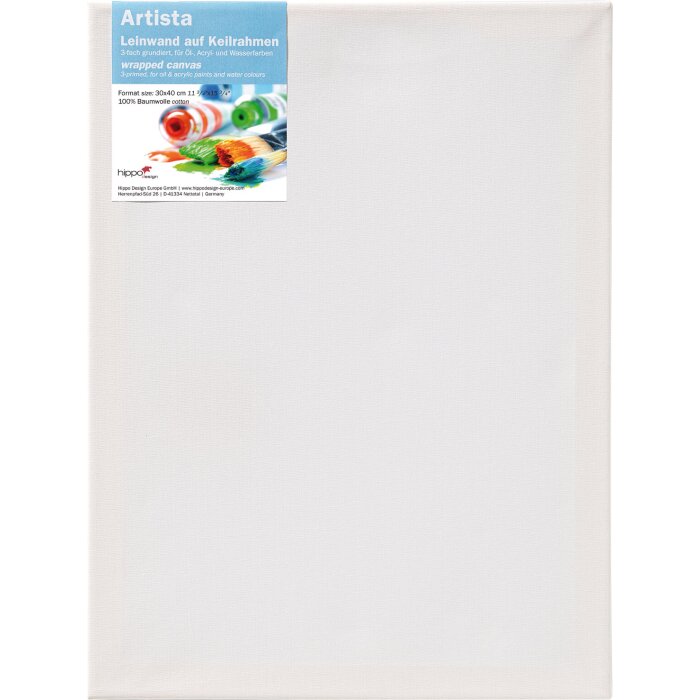 Walther Tela 40x60 cm su telaio 1,5x3,0 cm per olio acrilico e acquerelli
