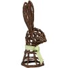 Clayre & Eef coniglio decorativo in rattan 17x17x40 cm con fiocco stile country