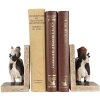 Set di fermalibri Clayre & Eef Mucche in stile country marrone nero 2 pezzi in poliresina