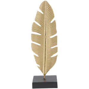 Mauro Ferretti scultura decorativa Leaf Glam Gold Black...