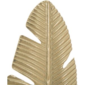 Mauro Ferretti scultura decorativa Leaf Glam Gold Black 10x10x34 cm