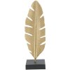 Mauro Ferretti scultura decorativa Leaf Glam Gold Black 10x10x34 cm