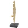 Mauro Ferretti scultura decorativa Leaf Glam Gold Black 10x10x34 cm