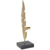 Mauro Ferretti scultura decorativa Leaf Glam Gold Black 10x10x34 cm
