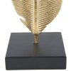 Mauro Ferretti scultura decorativa Leaf Glam Gold Black 10x10x34 cm