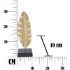 Mauro Ferretti scultura decorativa Leaf Glam Gold Black 10x10x34 cm