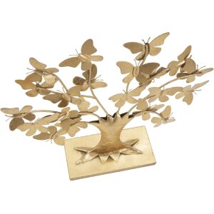 Mauro Ferretti decorazione albero della vita con farfalle 31x8x30 cm color oro