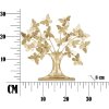 Mauro Ferretti decorazione albero della vita con farfalle 31x8x30 cm color oro