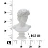 Mauro Ferretti scultura romana 21,5x14,5x34 cm bianco