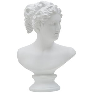 Mauro Ferretti scultura Donna romana 21,5x14,5x34 cm bianco