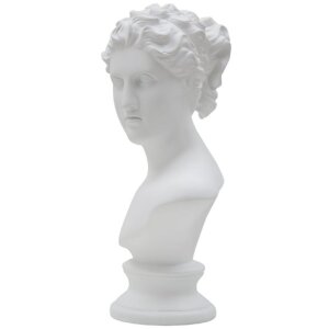 Mauro Ferretti scultura Donna romana 21,5x14,5x34 cm bianco