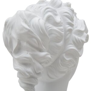 Mauro Ferretti scultura Donna romana 21,5x14,5x34 cm bianco