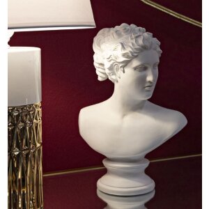 Mauro Ferretti scultura Donna romana 21,5x14,5x34 cm bianco