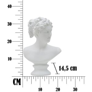 Mauro Ferretti scultura Donna romana 21,5x14,5x34 cm bianco