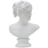 Mauro Ferretti scultura Donna romana 21,5x14,5x34 cm bianco