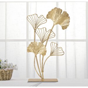 Mauro Ferretti scultura Leaf 26x11,5x44,5 cm oro