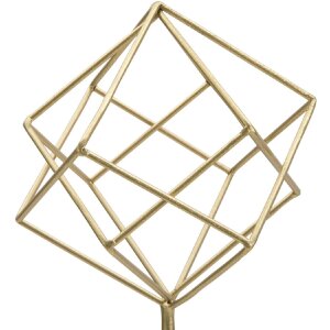 Mauro Ferretti scultura Cubo 16x18x52,5 cm oro-bianco