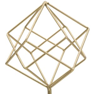 Mauro Ferretti scultura Cubo 16x18x41,5 cm oro-bianco