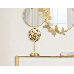 Mauro Ferretti Scultura Farfalla Ø 19,5x40,5 cm oro