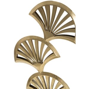 Mauro Ferretti scultura Tripla Foglia 23,5x10x44 cm oro-nero