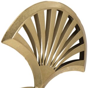 Mauro Ferretti scultura Tripla Foglia 23,5x10x44 cm oro-nero