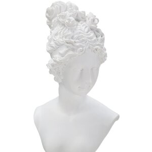 Mauro Ferretti scultura Donna con base 11x10,5x35,5 cm bianco