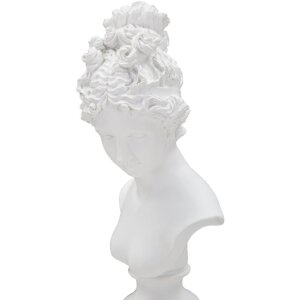 Mauro Ferretti scultura Donna con base 11x10,5x35,5 cm bianco