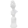 Mauro Ferretti scultura Donna con base 11x10,5x35,5 cm bianco