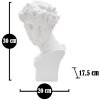 Mauro Ferretti scultura Roman Young 20x17,5x30 cm bianco