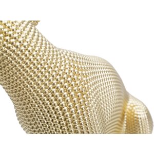 Mauro Ferretti scultura leopardo 23x15,5x29 cm oro