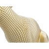 Mauro Ferretti scultura leopardo 23x15,5x29 cm oro