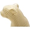 Mauro Ferretti scultura leopardo 23x15,5x29 cm oro