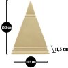 Mauro Ferretti scultura piramide 11,5x11,5x15,5 cm oro
