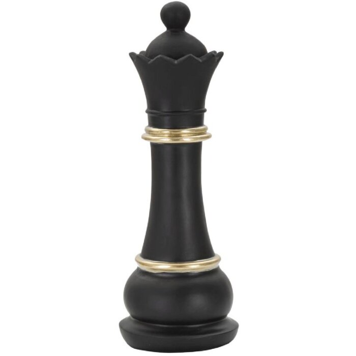 Mauro Ferretti scultura Queen 9x25,5 cm nero-oro