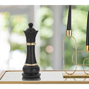 Mauro Ferretti scultura Queen 9x25,5 cm nero-oro