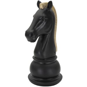 Mauro Ferretti scultura Cavallo 10,5x8,5x19 cm nero-oro
