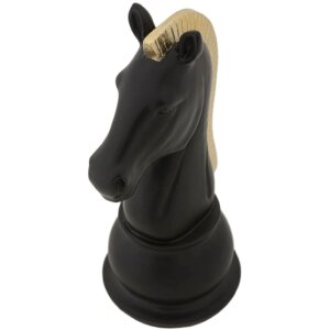 Mauro Ferretti scultura Cavallo 10,5x8,5x19 cm nero-oro