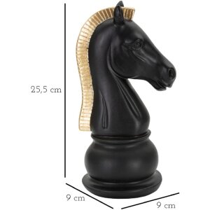 Mauro Ferretti scultura Cavallo 10,5x8,5x19 cm nero-oro