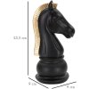 Mauro Ferretti scultura Cavallo 10,5x8,5x19 cm nero-oro