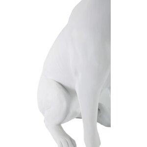 Mauro Ferretti scultura cane Dog White 20x12,5x33 cm oro bianco