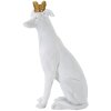 Mauro Ferretti scultura cane Dog White 20x12,5x33 cm oro bianco